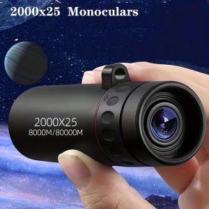 Télescopes 2000x25 HighDefinition Outdoor Randonnée Optical Single Tube Mini Portable Focus Télescope à tube simple