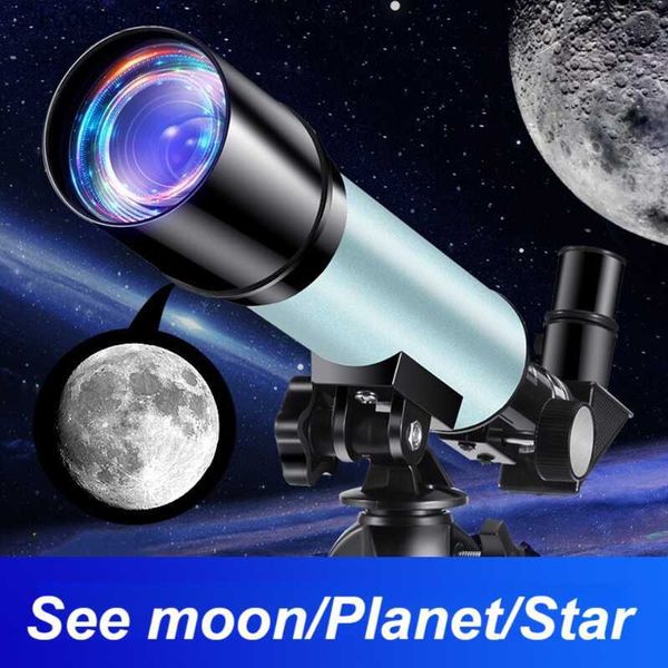 Télescopes 36050 Télescope astronomique professionnel puissant monoculaire HD lune espace planète Observation cadeaux jumelles pour enfants Q230907