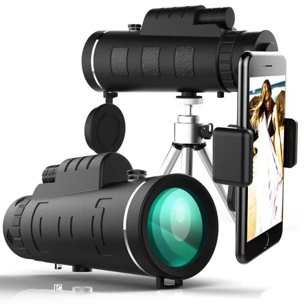 Telescopios 3in1 lente universal 40x60 óptico zoom zoom telescópico teleobjetivo lente de cámara de teléfono móvil para iPhone 11 lente de teléfonos inteligentes Samsung