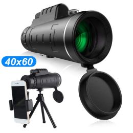 Télescopes 40x60 Day Night Vision Dualfocus HD Optics Zoom Télescope monoculaire étanche super clair pour la chasse à l'extérieur