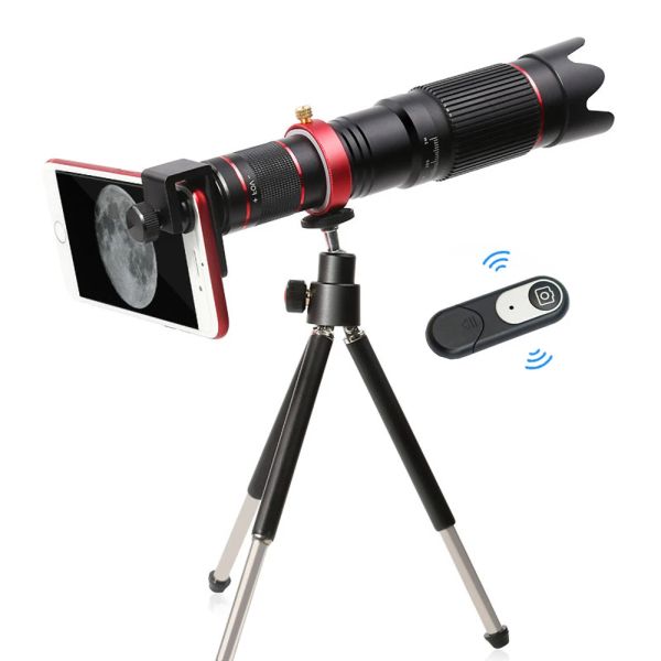 Télescopes 4K HD 36x 840x Téléphérique de téléphone Télescope optique pour lentilles de caméra pour lentilles pour smartphone iPhone Xiaomi Lente para Celuar