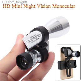 Télescopes 8x20 Mini Zoom de poche monoculaire HD faible Vision nocturne télescope Portable extérieur pour la chasse Camping alpinisme randonnée montre-oiseau Q230907