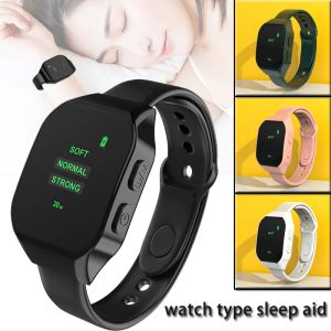 Télescopes Sleep Aid Watch Antianxiety Insomnie Hypnosis Dispositif microcourrent Pulse Sleeping Relief Détendez la pression de massage des mains apaisant