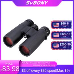 Télescopes SVBony Télescope astronomique SV202 8X32 / 8X42 / 10X42 ED BINOCULS, IPX7 Bak4 imperméable, observation des oiseaux, étoiles, camping, voyage