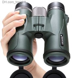 Télescopes USCAMEL jumelles extérieures haute puissance HD 8/10X42 BAK4 Zoom télescope étanche rempli d'azote vision nocturne pour la chasse randonnée Q230907