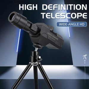 Télescopes Télescope numérique WiFi 70X objectif à grande ouverture 2MP Photos vidéos télescope de positionnement de réticule de détective mobile Q230907