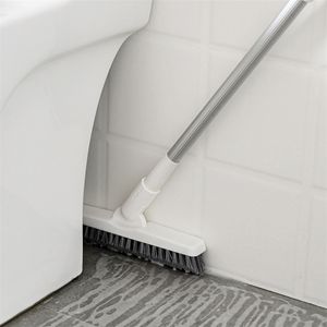 Telescopische Clean Cleaning Brush Tiles Corner Floor Bathroom Lange Handhendel MOP Gratis Rotatie Huishoudelijke Gereedschappen 210423