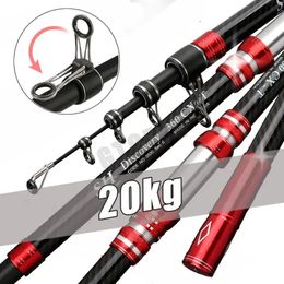 Telescopische hengel 2,7/3,0/3,6/4,2/4,5 m Reissurfhengel Draaikracht 5-300 g Gooien Surfcasting Carbon Baitcasting hengel 240108