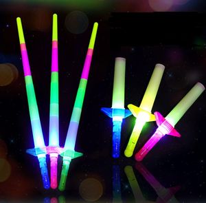 Palos luminosos telescópicos, juguete con luz de Flash, espada fluorescente, accesorios para actividades de concierto, juguetes de palo de luz de Carnaval de Navidad SN809