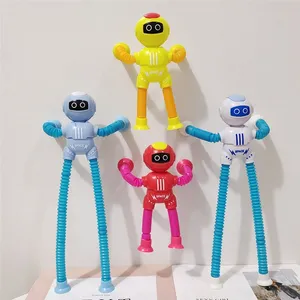 Tube POP télescopique à ventouse, jouet d'astronaute Fidget, Tubes de modélisation polyvalents, étirements, jouets de décompression sensorielle pour filles et garçons