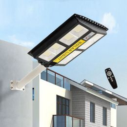 Télescopic Solar LED lampes de rue PIR Capteur de mouvement de mouvement lampe à télécommande tout en un seul mur pour le jardin Plaza Outdoor 285n