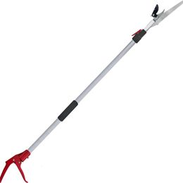 Telescopische boomtrimmer 5810ft met 2 -sectie verstelbare snit en houd de snoeere stoffenzaag vast, verlengbare lange handgreep fruitkiezer, vertakkingssnijder, loppers, knipper met houder