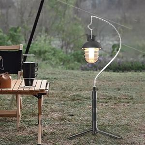 Télescoping Camping Light Stand portable pliable Tripod Tripod Lantern Polaire extérieur Hangage de lampe de la lampe de la lampe de la lampe 240524