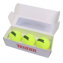 Teloon 3 stuks Tennis Trainingsbal met String Wolvilt voor Beginners Sport Draagbare Zelftrainingsapparatuur Tool Tenis Ballen 240304