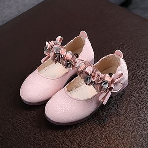 TELOTUNY Zapatos para niños Niños pequeños Niños Bebés Niñas Zapatos de princesa de baile de cuero floral Suela suave Sandalias antideslizantes para niños 220525