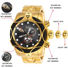 Temeite Luxury Brand Design imperméable Montre des hommes montres en quartz montres sur les bracelets pour hommes Relogio Dourado Masculino