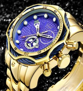 Temeite Top Brand Luxury Design Mens Watches Gold Watch For Men Quartz Montre les montres-bracelets imperméables Regio Dourado Masculino8176127