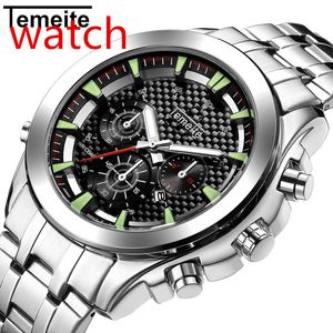 Reloj TEMEITE de lujo de marca superior, relojes de cuarzo impermeables para hombres, reloj de pulsera deportivo militar para hombres, caja de regalo Masculino-2022