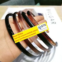 Temperament haarband klassieke veelzijdige smalle zijde niet -slip tanden geperste meisje haaraccessoires hoofdbands voor dames headwear ll