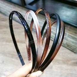 Temperament haarband klassieke veelzijdige smalle zijde niet -slip tanden geperste meisje haaraccessoires hoofdbands voor dames hoofddeksels