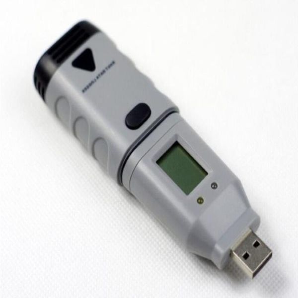 Compteur d'humidité de température à livraison gratuite Interface USB à deux canaux LCD avec système d'analyse DGraphTM Hygro-thermomètre de point de rosée Données Lo Lnvs