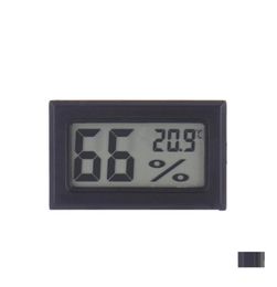 Instruments de température 2021 Thermomètre intérieur numérique LCD sans fil Hygromètre Mini température humidité mètre noir blanc goutte D6289772