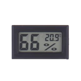 Instruments de temp￩rature 2021 LCD sans fil Thermom￨tre int￩rieur Digital Hygrom￨tre Mini Temp￩rature Humidit￩ METTER BLAND BLANC DRIL DHXU9