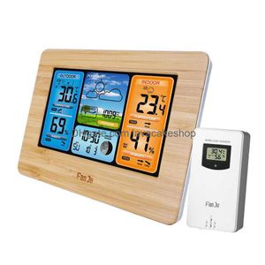 Temperatuurinstrumenten Digitale weerstation klok indoor buitenvoorspelling barometer thermometer hygrometer met draadloze sensor dhpcn