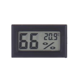 Temperatuurinstrumenten Groothandel 2021 Draadloze LCD Digitale Binnenthermometer Hygrometer Mini-vochtigheidsmeter Zwart Wit Drop Lever Dhjim