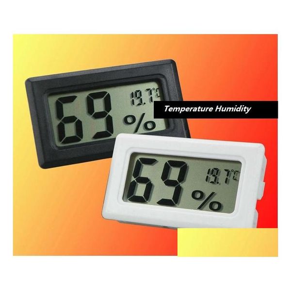 Instrumentos de temperatura Venta al por mayor Mini LCD digital Temperatura interior Medidor de humedad Termómetro Higrómetro Temperaturas Medidor Higromo Dhm98