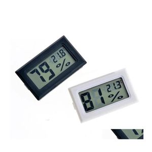 Instrumentos de temperatura Inalámbrico Mini Digital Lcd Medidor de humedad Termómetro Higrómetro Sensor Hogar Sala de estar Dormitorio Medición a Dhtqq