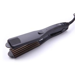 Plancha de pelo con regulación de temperatura, pelo permanente, almohadilla para el pelo esponjoso, tabla de planchar para la raíz del pelo, no daña la onda del cabello, férula invisible para bigote de maíz