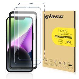 Film De Protection D'écran En Verre Trempé 2 Pièces/Ensemble Pour IPhone 14 Pro Max