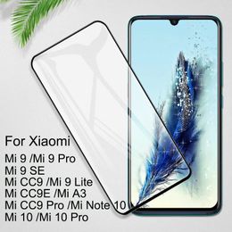 Gehard glas gevallen Film voor Xiaomi MI 9 10 Opmerking 10 Pro Screen Protector 9h voor Xiomi MI 9 SE CC9 PRO CC9E A3 MI9 Lite Glass Cover