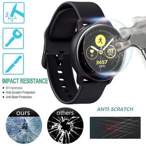 Protecteur d'écran de film en verre trempé pour Samsung Galaxy Watch Active 2 Smartwatch Accessoires de protection 40/44 mm