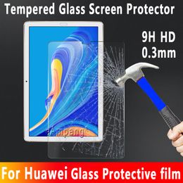 Verre trempé pour Huawei T10s T5 T3 M5 M5 lite M6 Pro 10.8 Film de protection d'écran anti-rayures protecteur d'écran de tablette