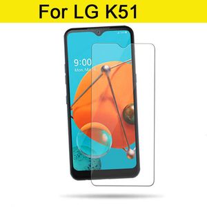 Tempered glazen beschermer voor iPhone 11 Pro Max voor LG Stylo6 K51 Moto E G Fast Sam A21 A51 A71 5G zonder pakket