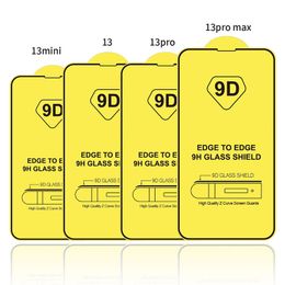 Protecteur d'écran, couverture complète en verre trempé 9D, pour Iphone 15 14 13 12 Mini 11 Pro XR XS MAX X 7 8 Plus, sans emballage