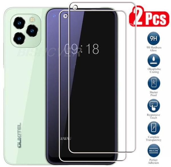 Vidrio templado para oukitel c21 pro protectora película protectora de pantalla a prueba de explosión en oukitelc21 c21pro phone vidrio