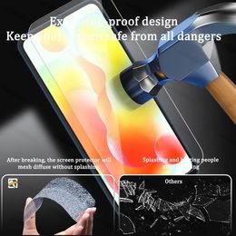 Verre trempée pour Xiaomi POCO C40 C50 C51 C55 F5 Pro X5 Redmi A2 12 12c Note 12 4G 5G Turbo 12T 12S 12R Pro Protecteur d'écran