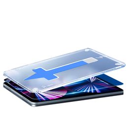 Tempered Glass Fortablet Ipad Pro Air 11 12.9 10.9 10.5 10.2 Mini 4 5 6 inch HD Clear Protective Film WTIH Installatie Applicator Scherm beschermer