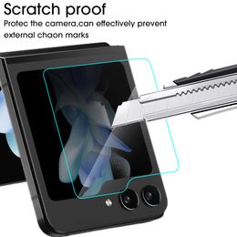 Protecteur d'écran extérieur en verre trempé pour Samsung Galaxy Z Flip5 Zflip 5 5G Film de protection anti-rayures anti-rayures pour ZFLIP5
