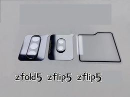 Gehärtetes Glas Premium Kameraobjektiv Displayschutzfolie für Samsung ZFlip5 Z Flip 5 Z Fold 5 ZFold5 Seidenschwarze Handyfolien Film