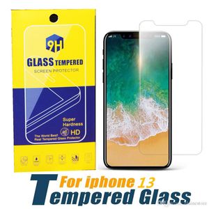 Scherm beschermer van hoge kwaliteit voor iPhone 14 Pro Max 13 12 11Pro Max XSMax XR Tempered Glass Film Anti-Scatch 10PCS in 1 Box iPhone 15 Pro Max