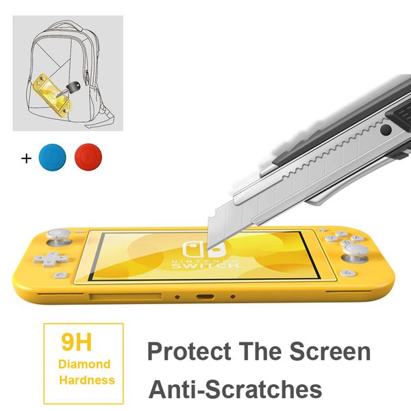 Couvercle de protection d'écran en verre trempé pour Nintend Switch Lite NS lite Film de protection Ultra clair pour Console Switch lite