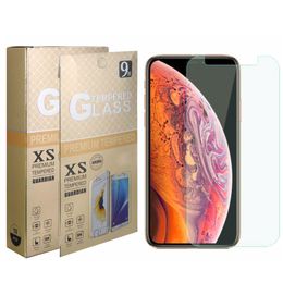 Film de protection d'écran en verre trempé 0,3 mm, pour Iphone 14 plus 13 12 PRO MAX X XS XR Samsung huawei avec boîte de vente au détail