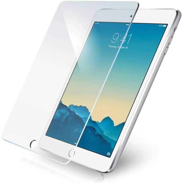Película protectora de pantalla de vidrio templado para iPad Nuevo iPad 10.2 11 9.7 10.5 8.3 Pro Air Mini 2 3 4 5 6 7 8 9 Samsung Tab A7 T500 T510 S5e T720 S6 T860 P610 Paquete minorista