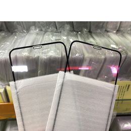 Protecteur d'écran en verre trempé pour iPhone 13 12 11 pro max xs XR 6 7 Plus 8 couverture complète bord 5D sans emballage