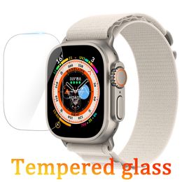 Tempered glas transparant helder schermbeschermer 49 mm films bedekken 45 mm voor horloge ultra 8 6 se samsung watch5 smartwatch