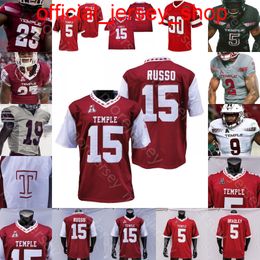 Maillot de football Temple Owls Collège NCAA Anthony Russo Muhammad Wilkerson 18 D'Wan Mathis Edward Saydee Justin Lynch Jose Barbon Randle